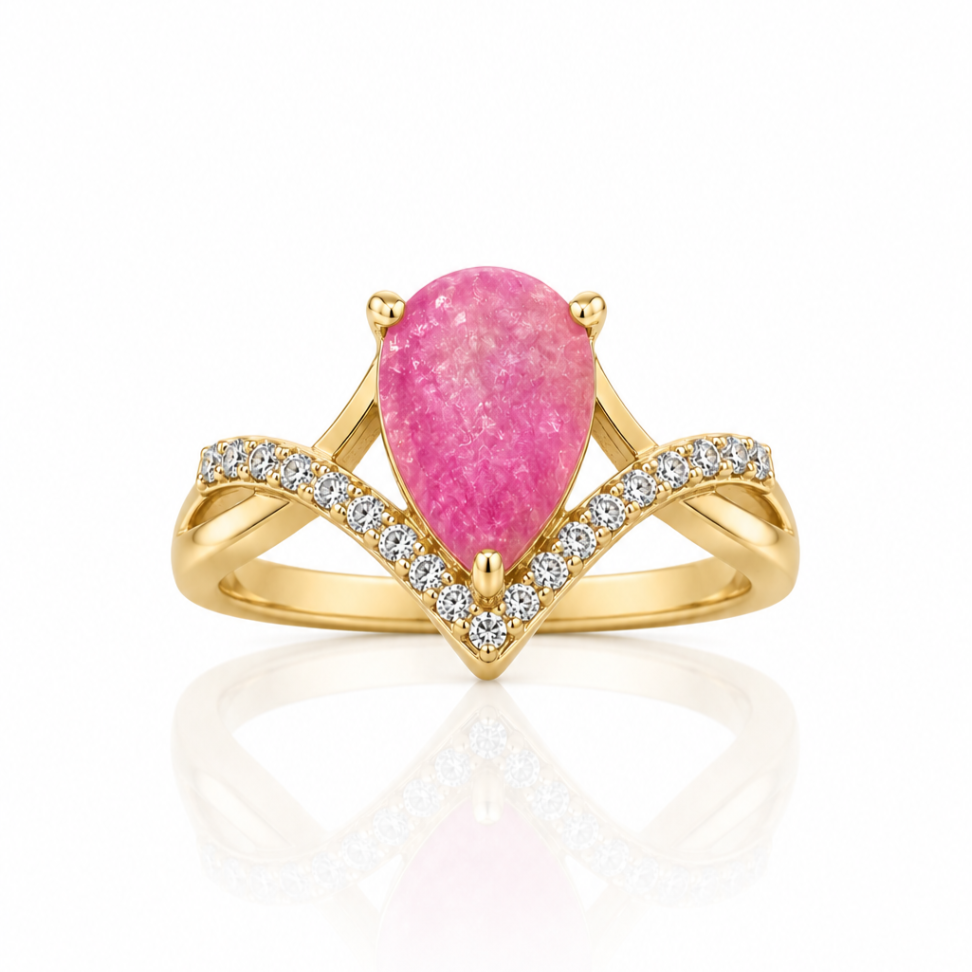 Aura Druzy Ring