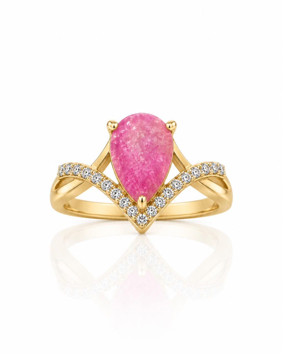 Aura Druzy Ring