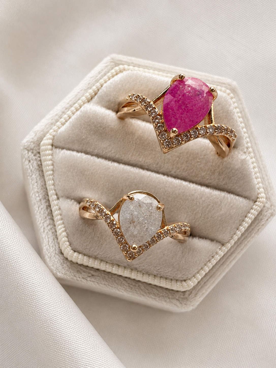 Aura Druzy Ring