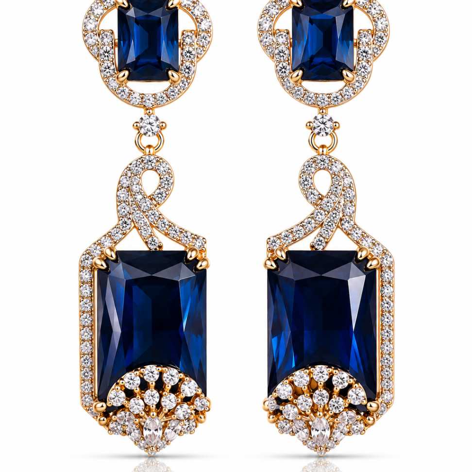 Bleu Éclat Earrings