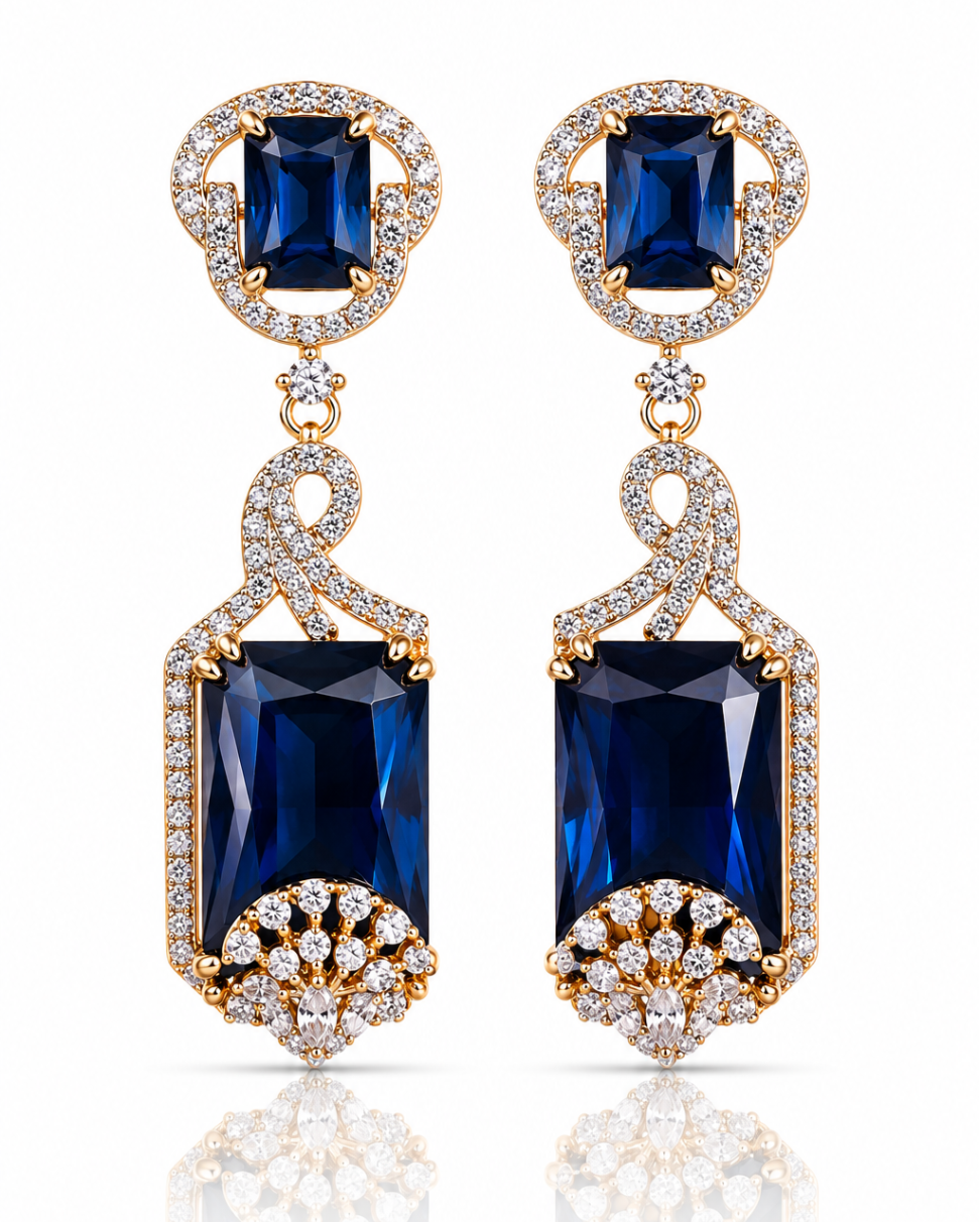 Bleu Éclat Earrings