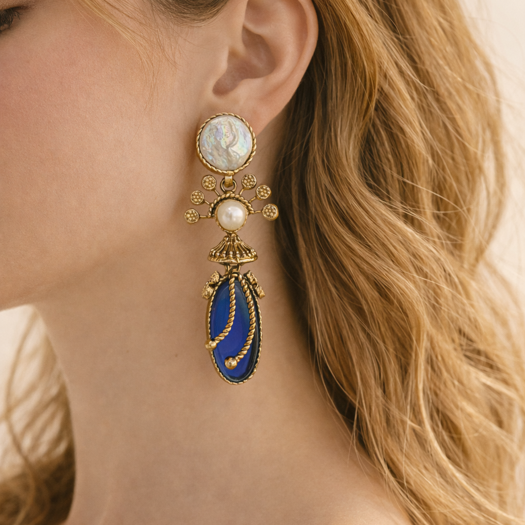 Blue Royale Earring