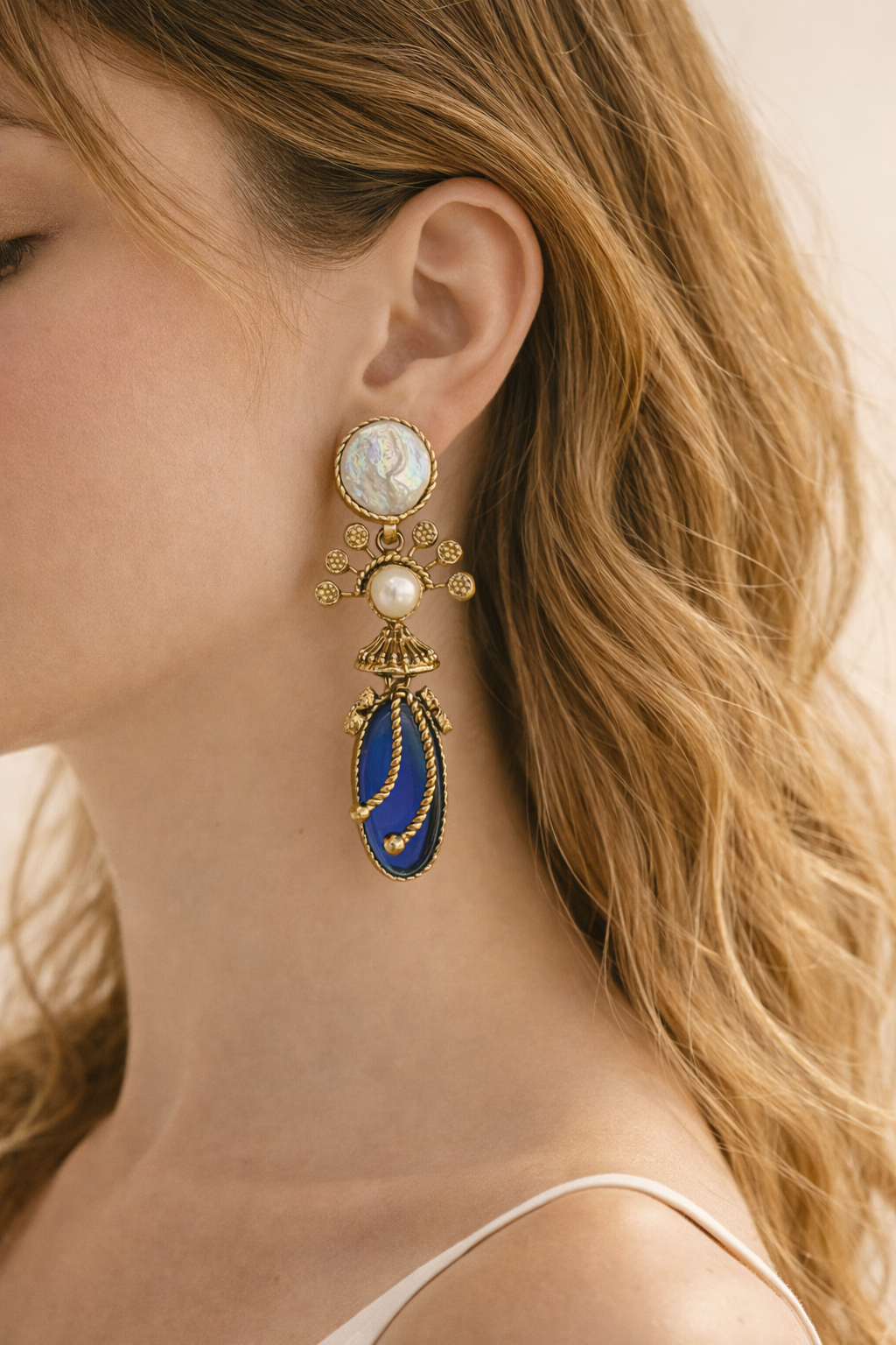 Blue Royale Earring