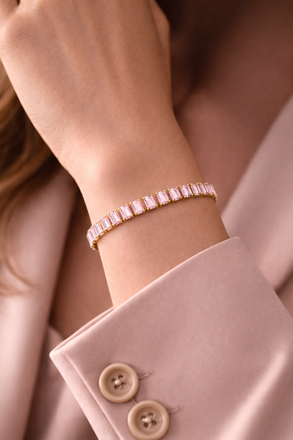 Blush Lumière Tennis Bracelet