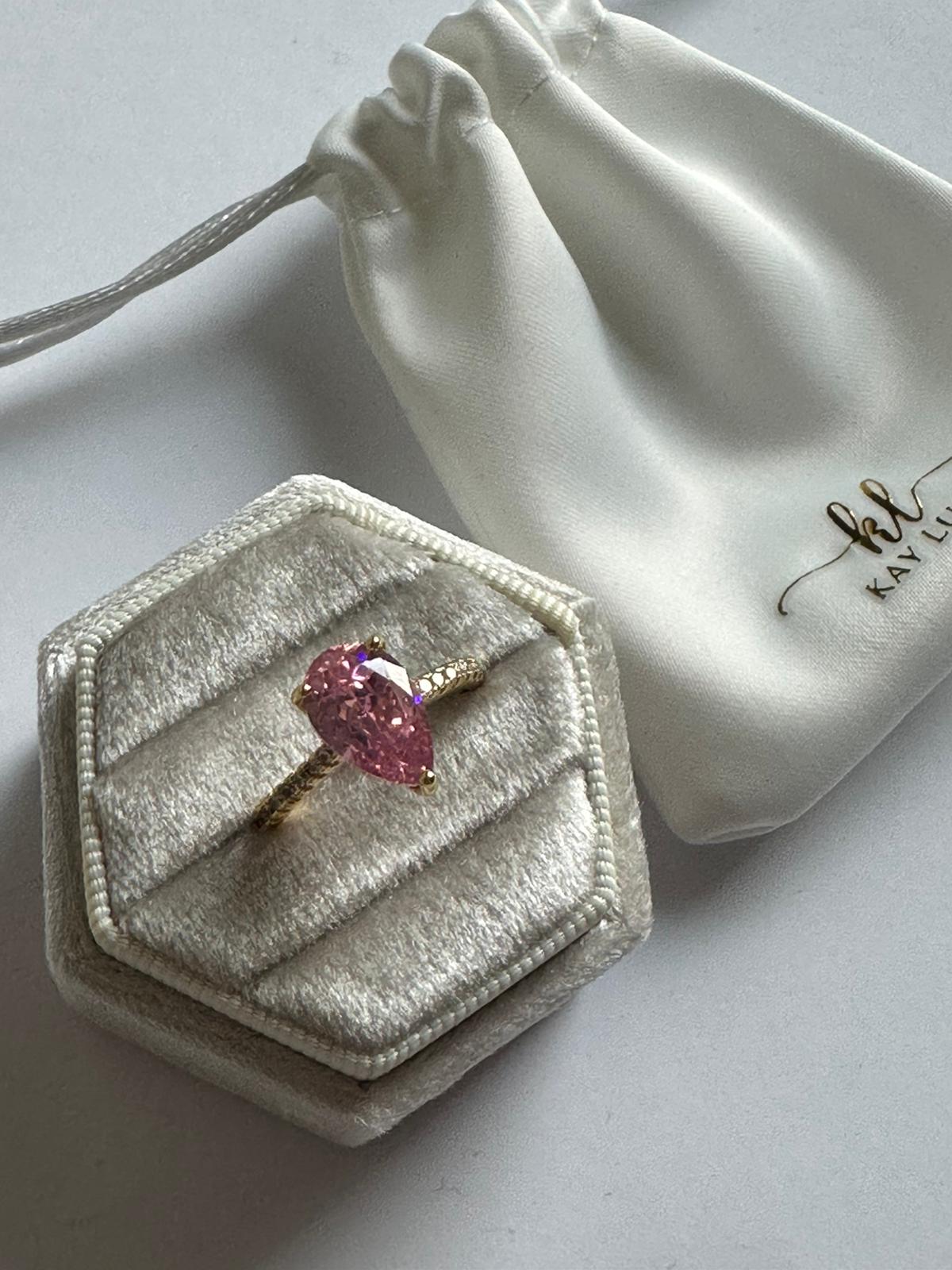 Blushing Vow Pavé Ring