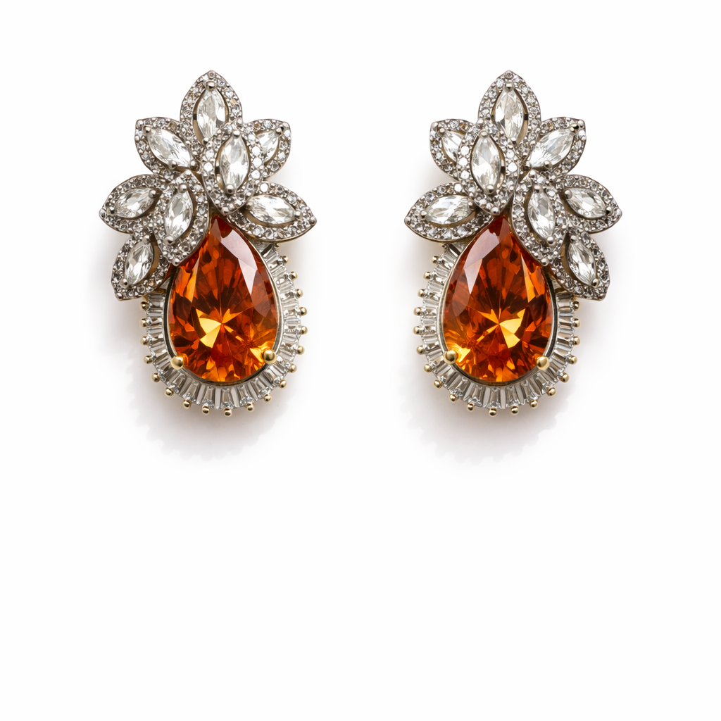 Élan Petal Drop Stud Earrings