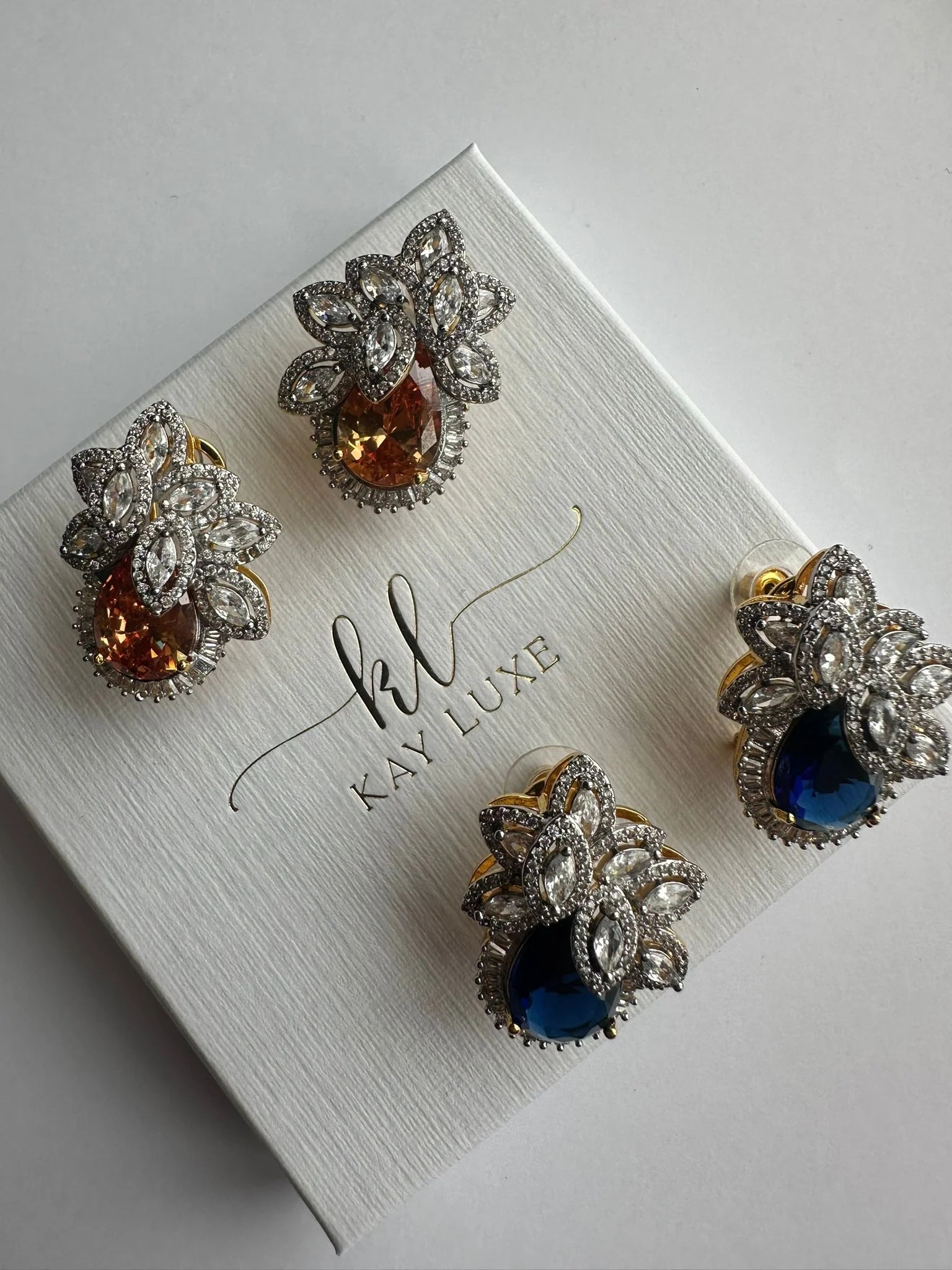 Élan Petal Drop Stud Earrings