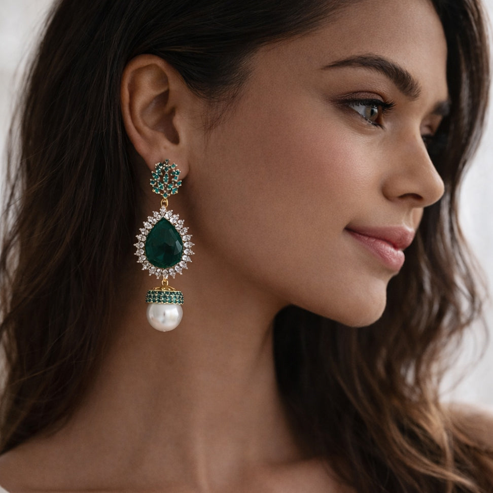 Emerald Canopy Earrings