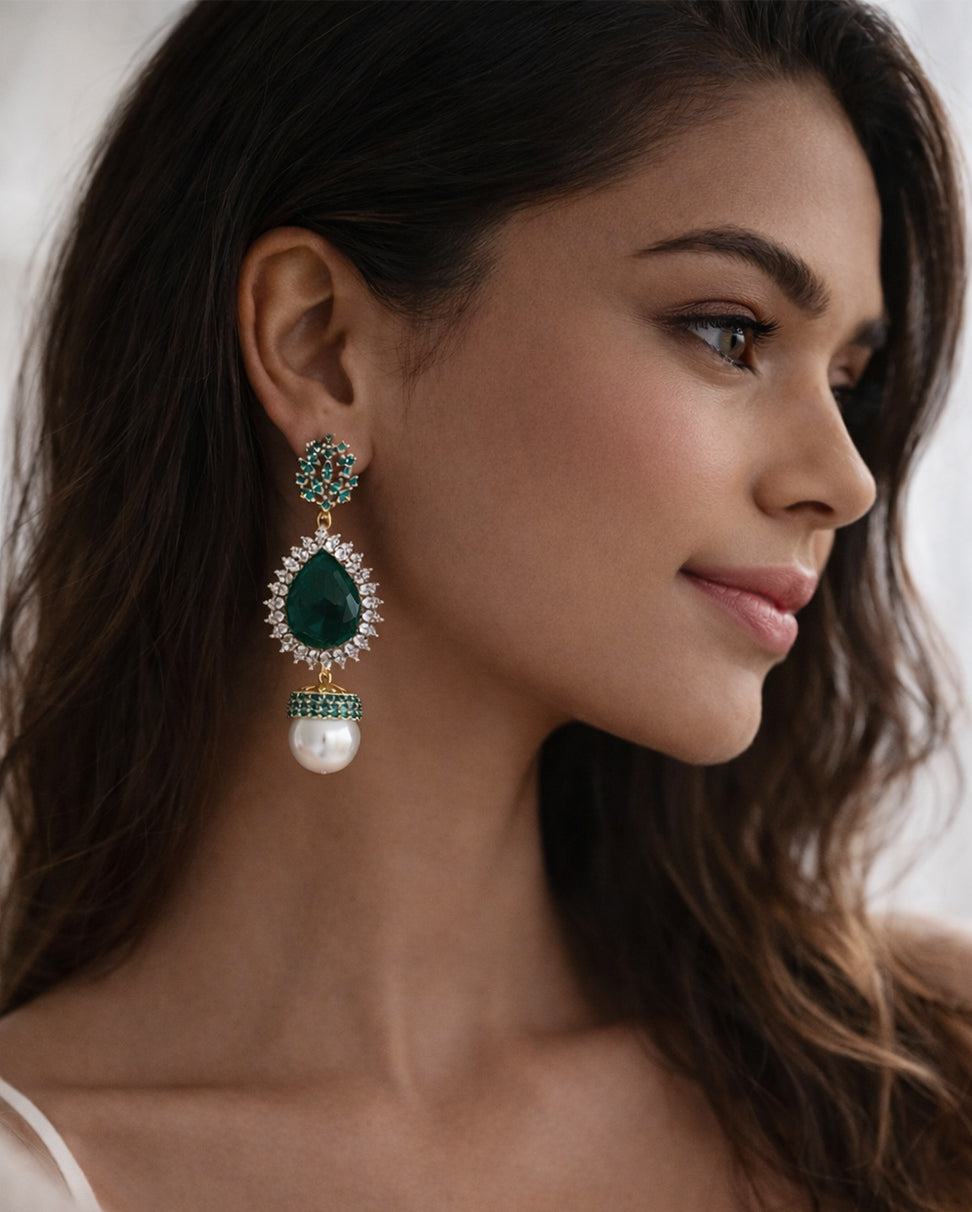 Emerald Canopy Earrings