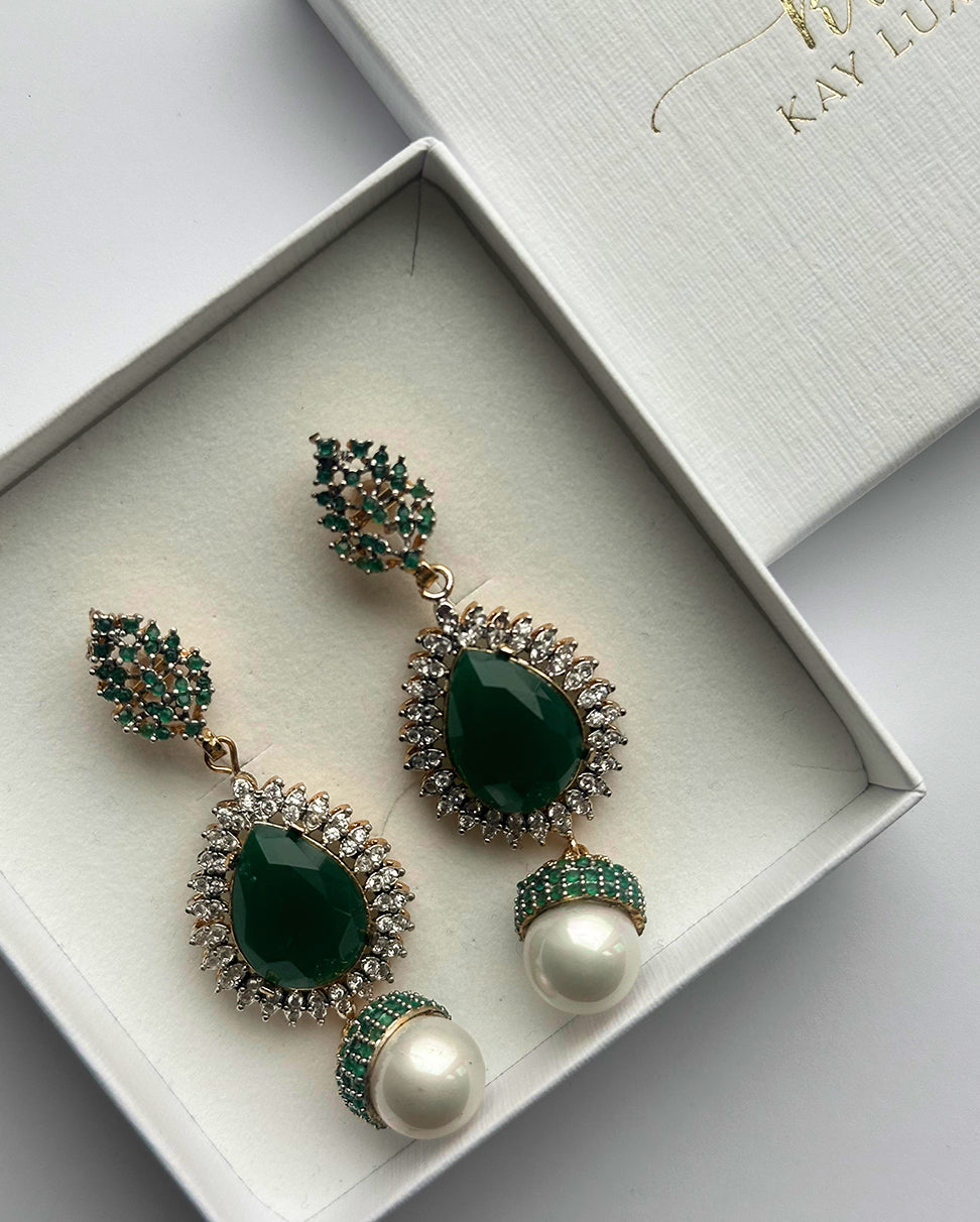 Emerald Canopy Earrings