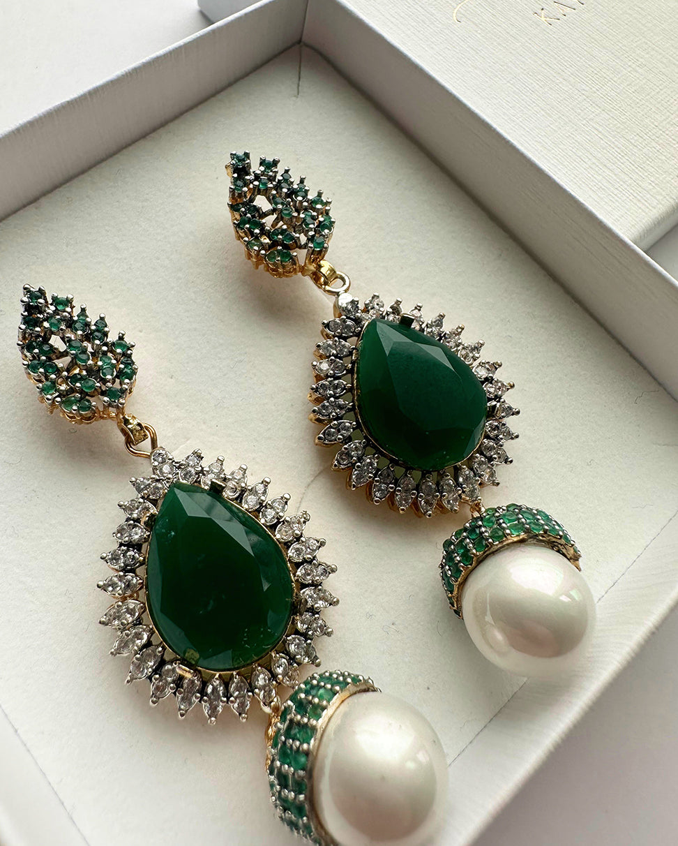 Emerald Canopy Earrings