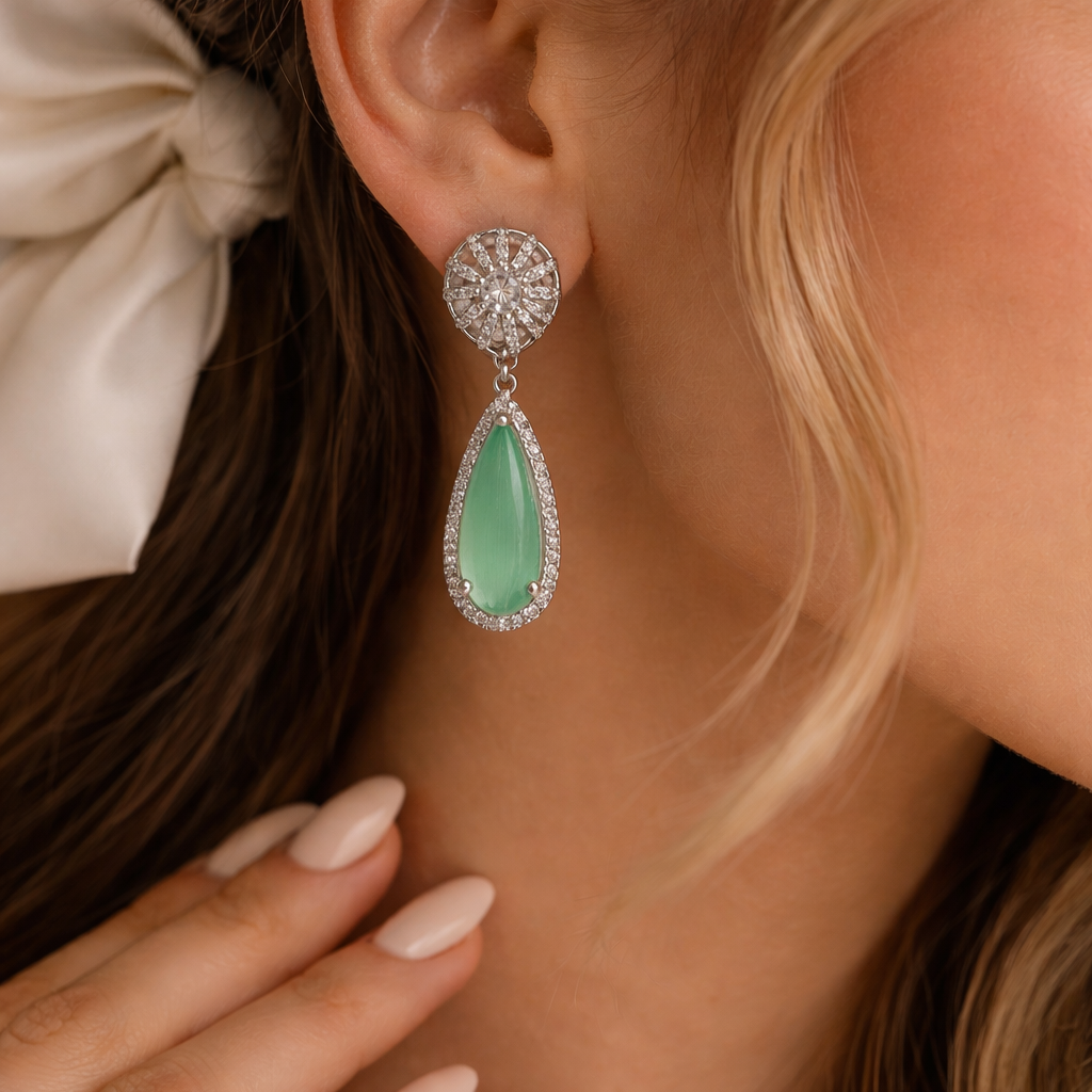 Isla Crystal Drop Earrings