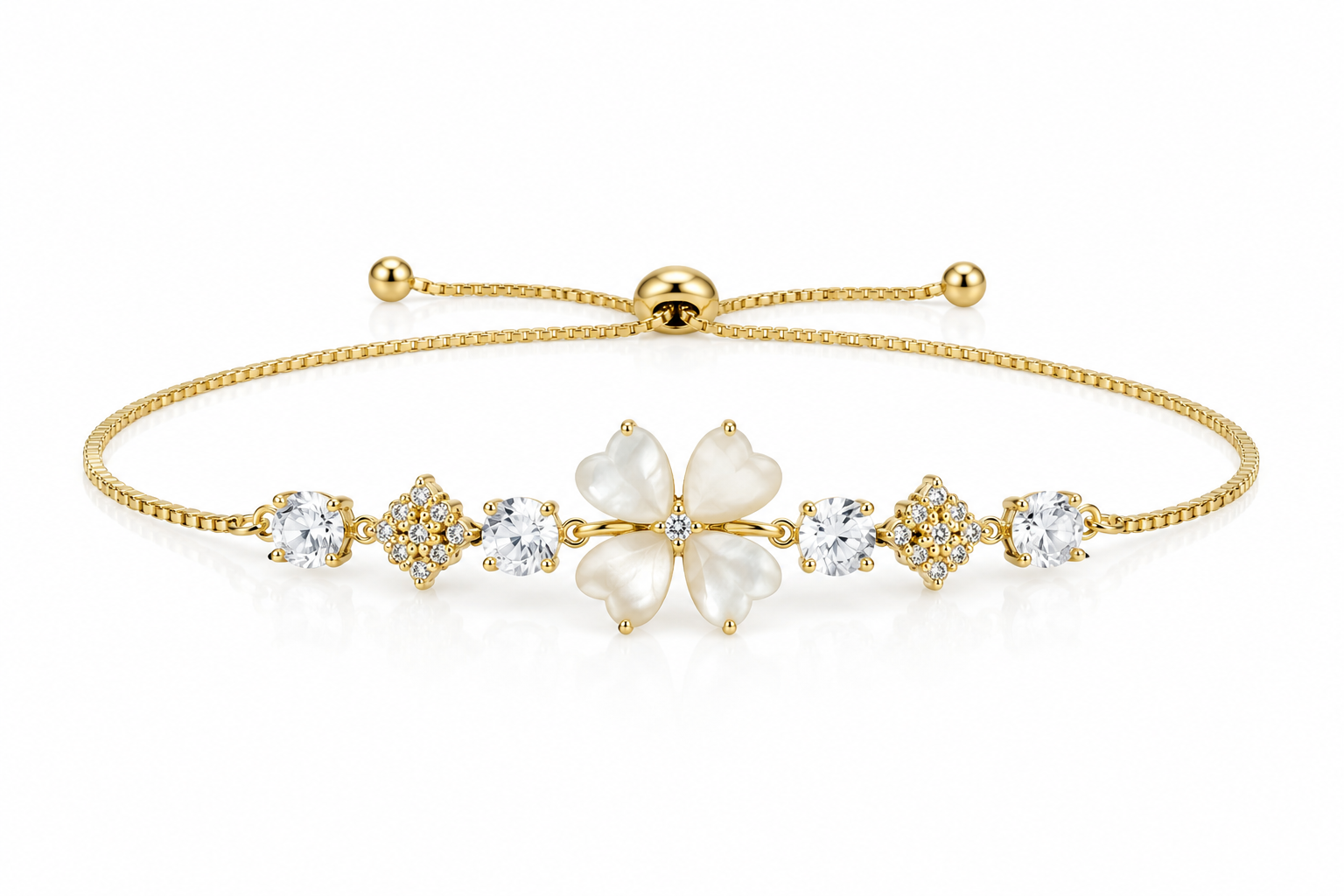Ivory Clover Bracelet