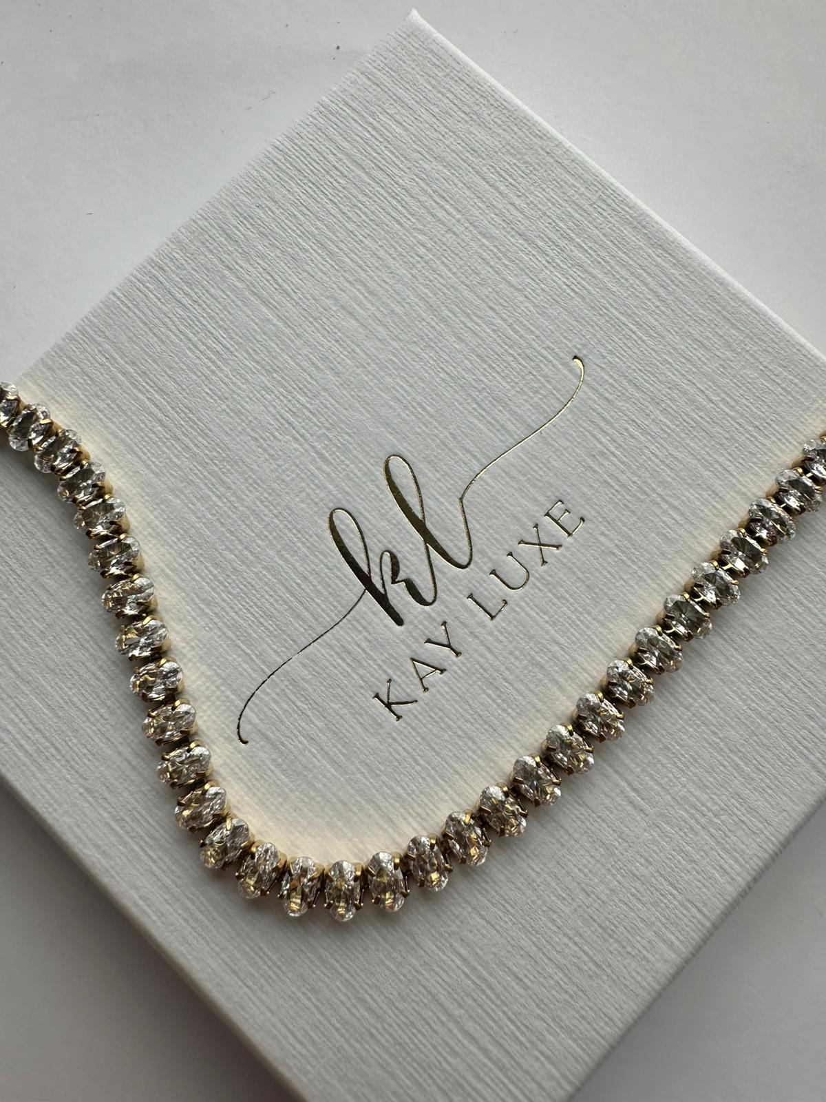 Opaline Glow Tennis Bracelet