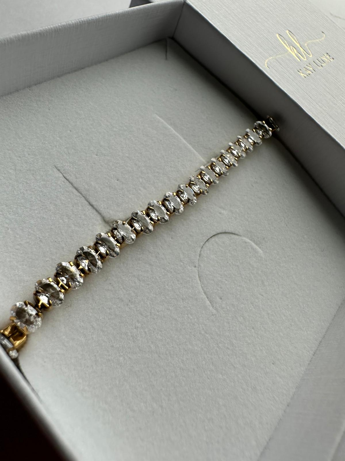 Opaline Glow Tennis Bracelet