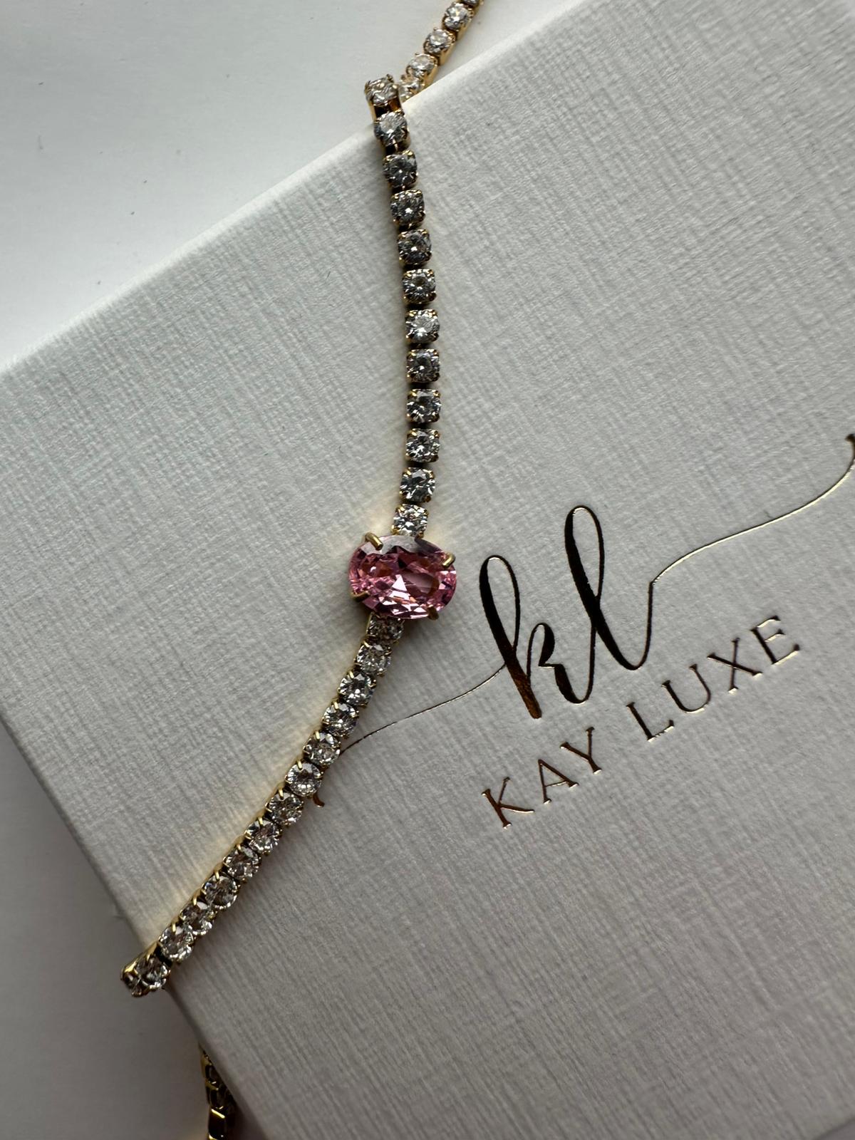 Rosé Riviera Tennis Bracelet