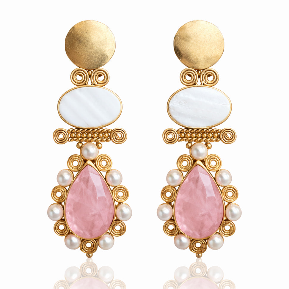 Roselight Pearl Earrings