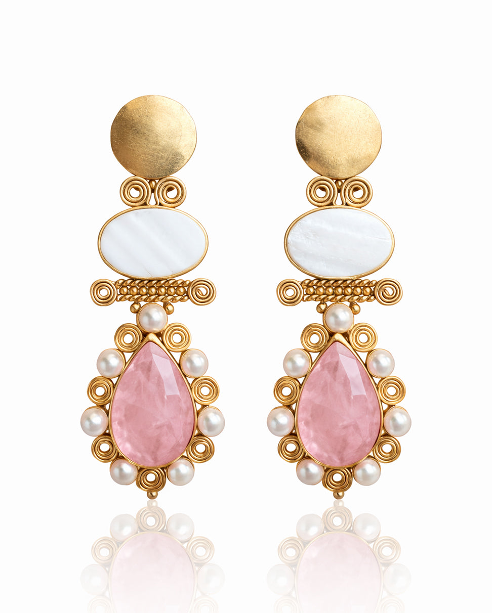 Roselight Pearl Earrings