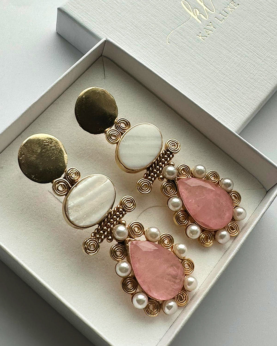 Roselight Pearl Earrings