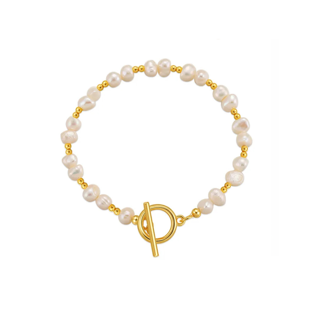 Gilded Pearls Bracelet