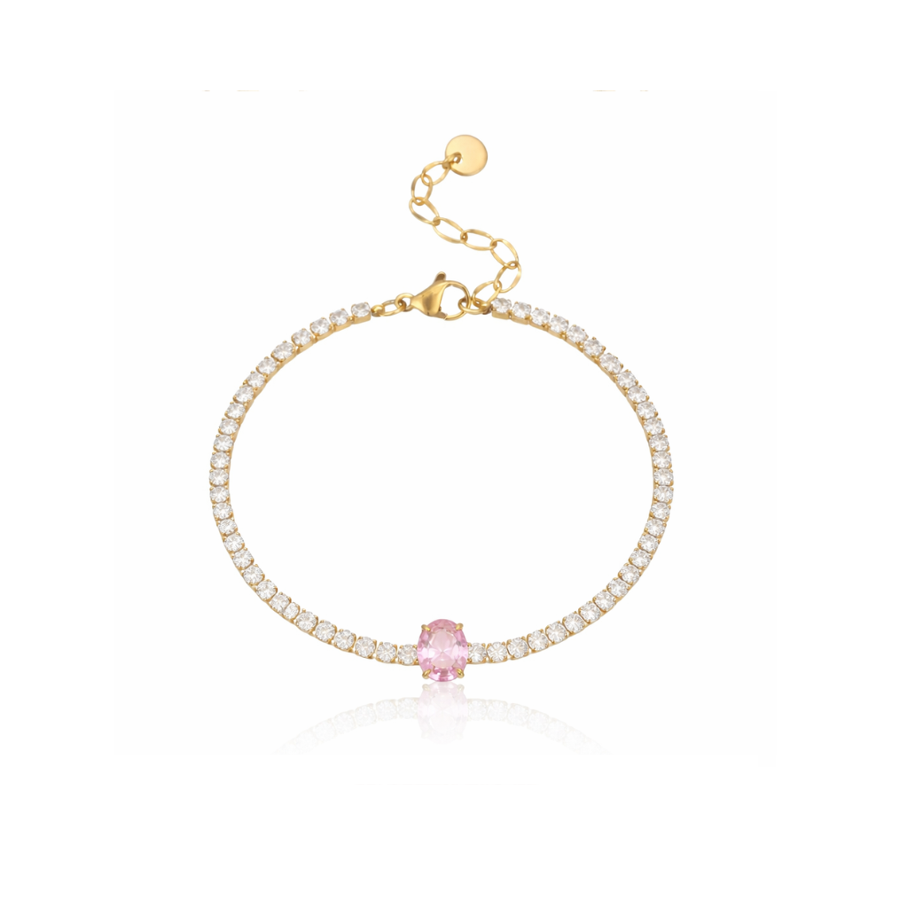 Rosé Riviera Tennis Bracelet