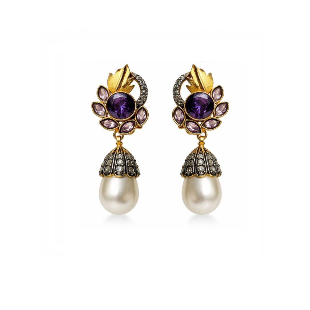 Regalia Bloom Pearl Earrings