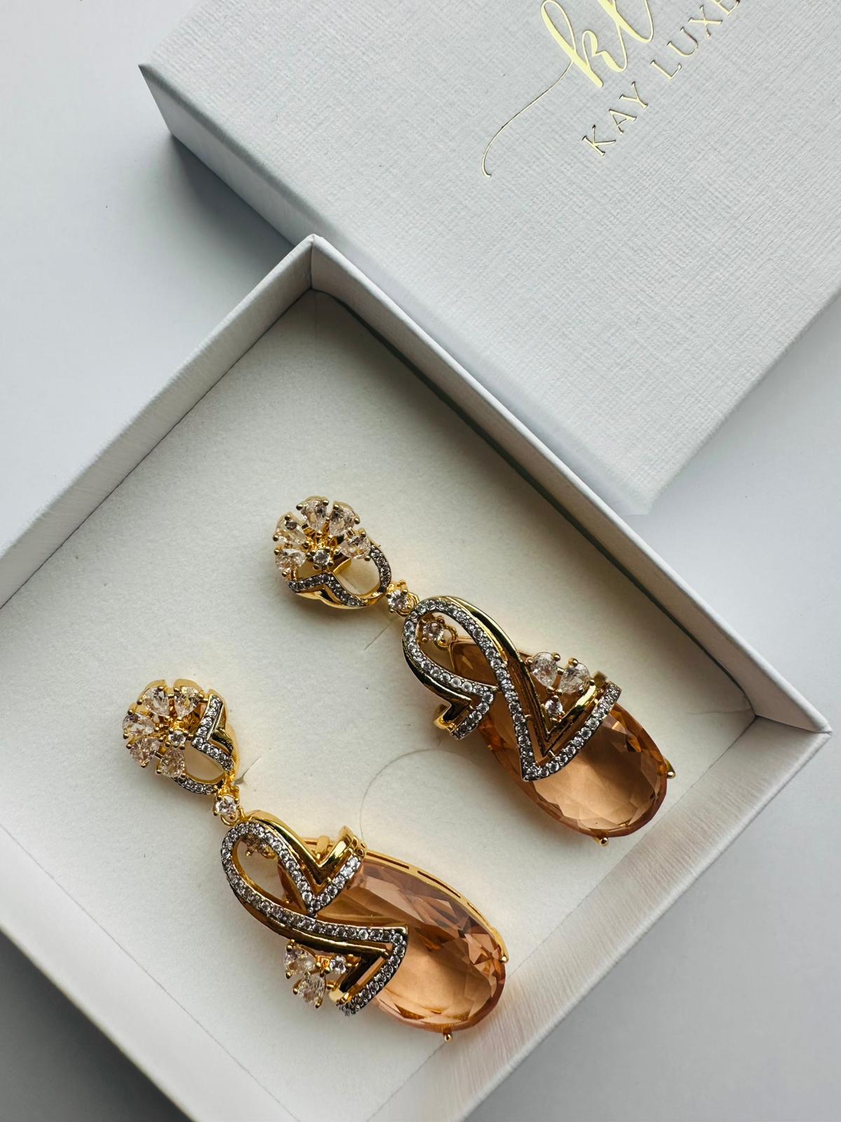 Yara Gem Drop Earrings