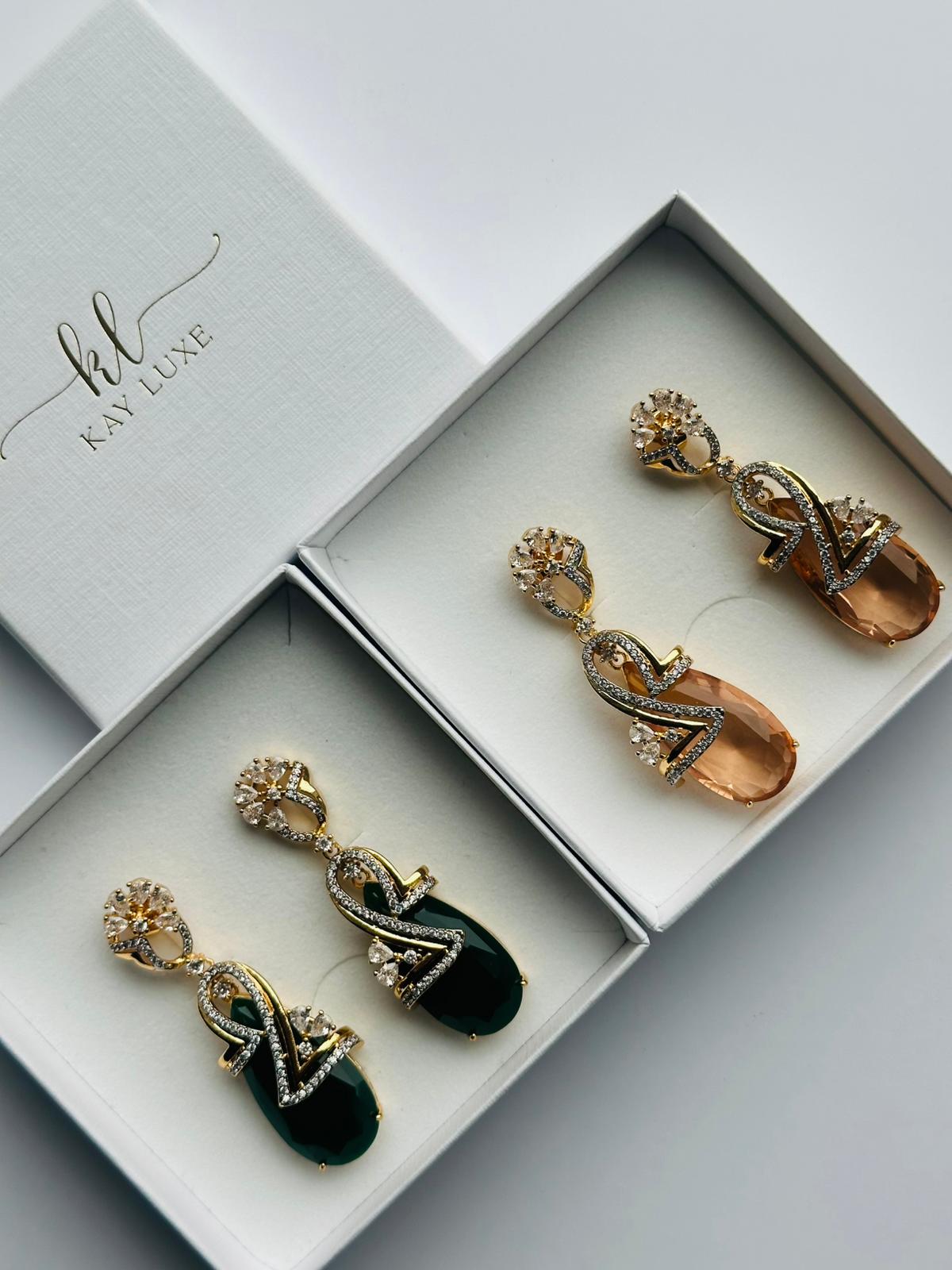Yara Gem Drop Earrings
