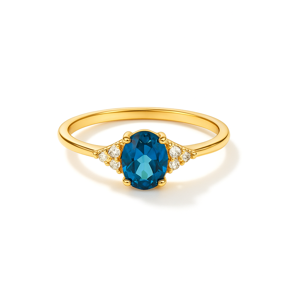 Cobalt Glow Ring