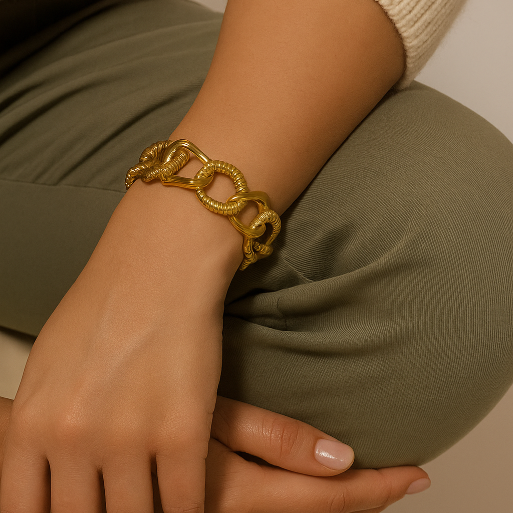Golden Crest Cuff