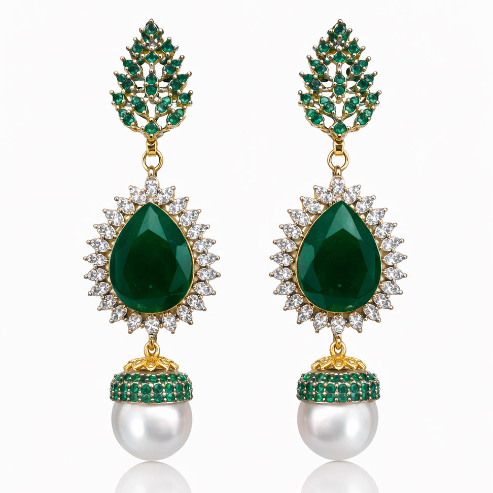 Emerald Canopy Earrings