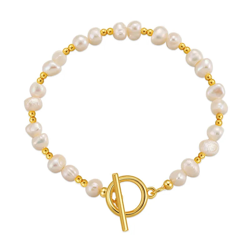 Gilded Pearls Bracelet