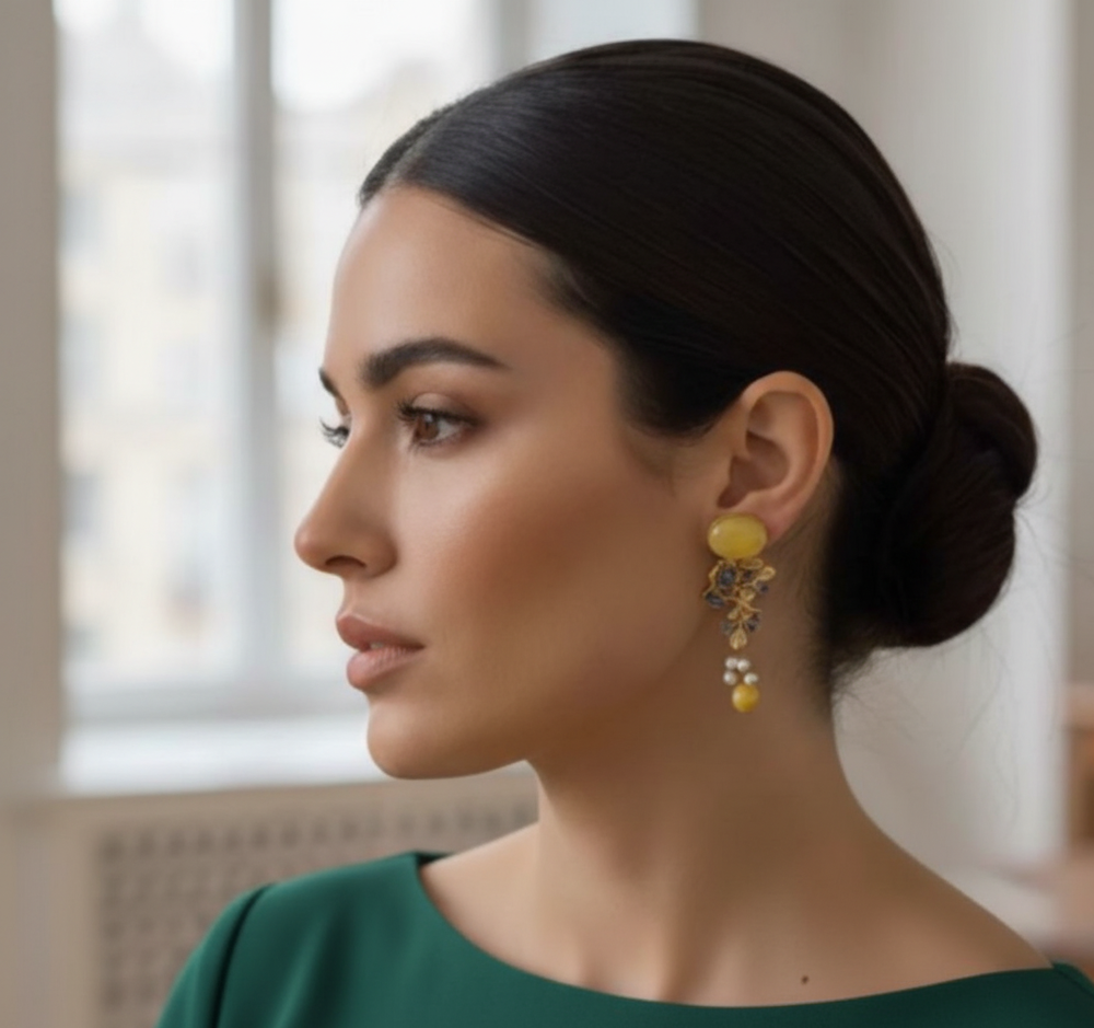 Marigold Earrings - Handmade