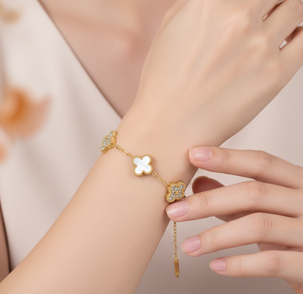 Golden Clover Bracelet