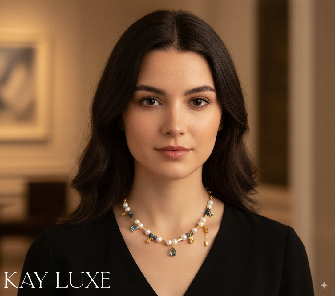 Orlena Blue Necklace