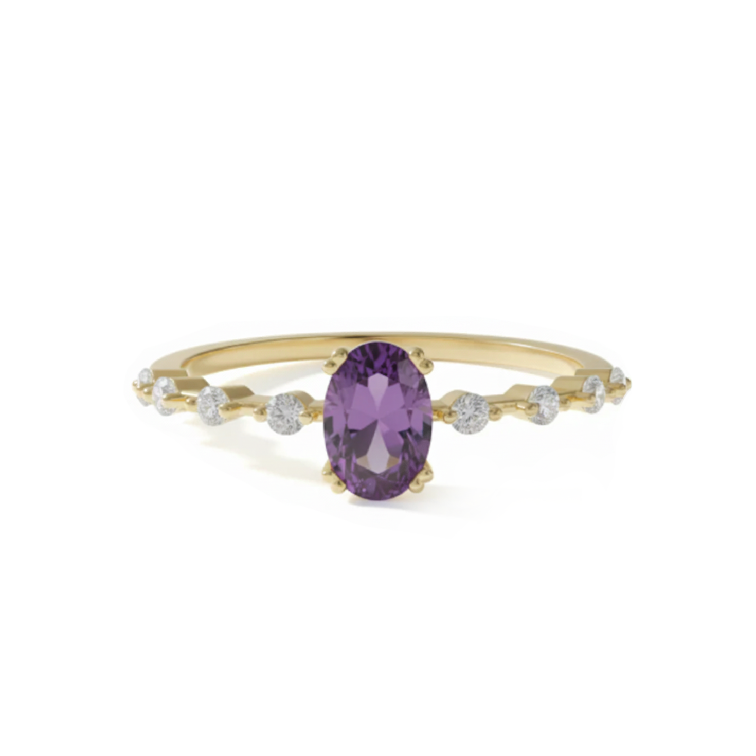 Amethyst Whisper Ring