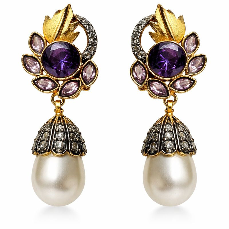 Regalia Bloom Pearl Earrings
