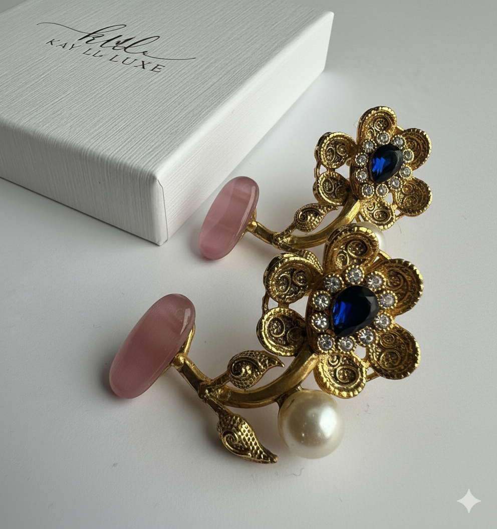 Rosé Earring - Handmade